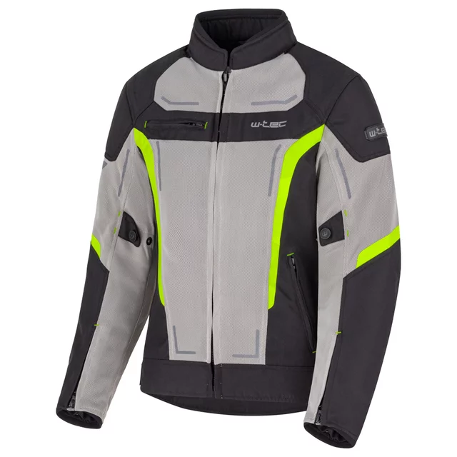 Poletna ženska moto jakna W-TEC Mirelia - črna-siva