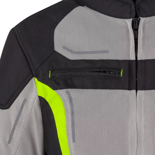 Poletna ženska moto jakna W-TEC Mirelia - črna-siva