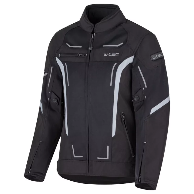 Poletna ženska moto jakna W-TEC Mirelia - črna-siva