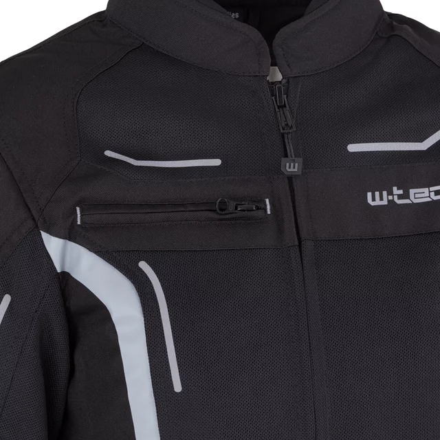 Poletna ženska moto jakna W-TEC Mirelia - črna-siva