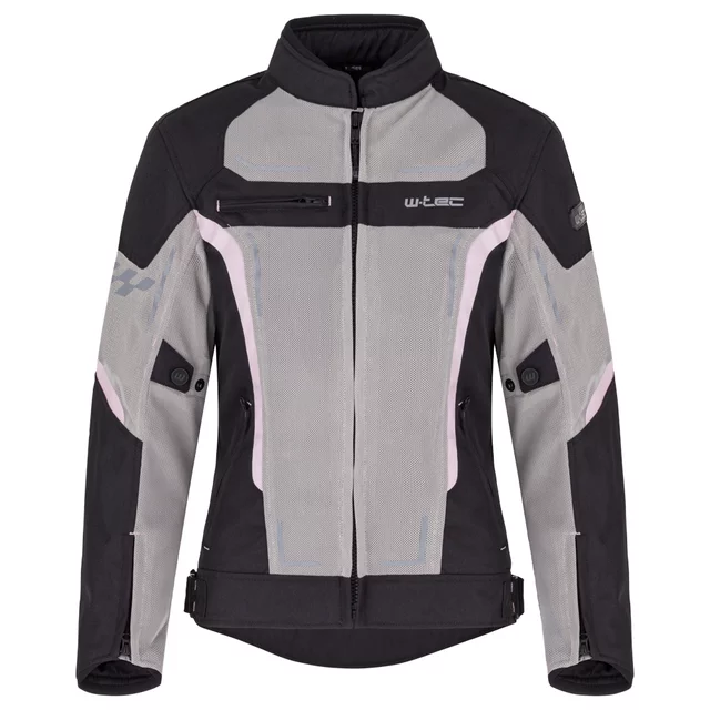 Poletna ženska moto jakna W-TEC Mirelia - črna-siva