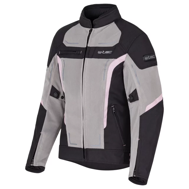 Poletna ženska moto jakna W-TEC Mirelia - črna-siva