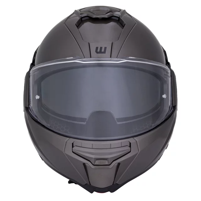 Preklopna moto čelada W-TEC Zoroz P/J - Metallic Grey