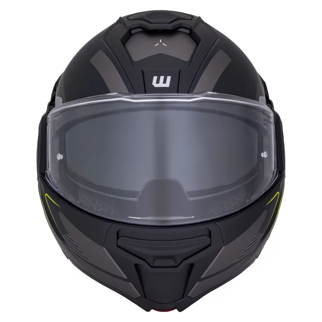 Preklopna moto čelada W-TEC Zoroz P/J - Metallic Grey