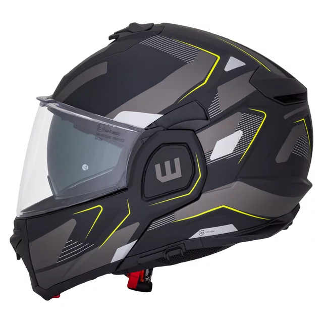 Preklopna moto čelada W-TEC Zoroz P/J - Metallic Grey