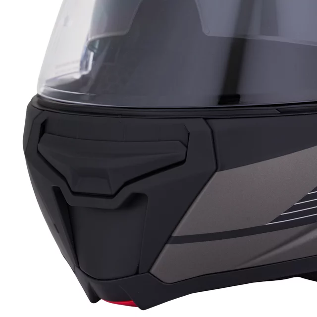 Preklopna moto čelada W-TEC Zoroz P/J - Metallic Grey