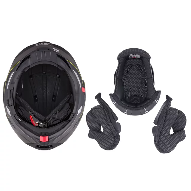 Preklopna moto čelada W-TEC Zoroz P/J - Metallic Grey