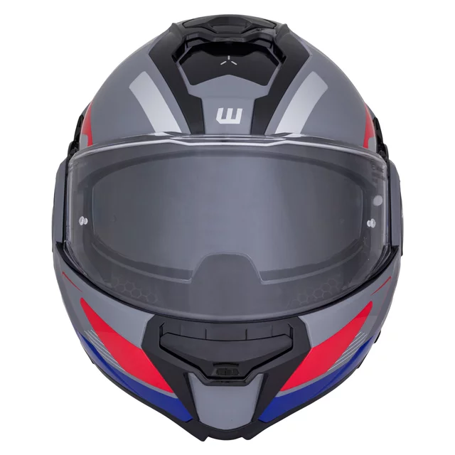 Preklopna moto čelada W-TEC Zoroz P/J - Metallic Grey
