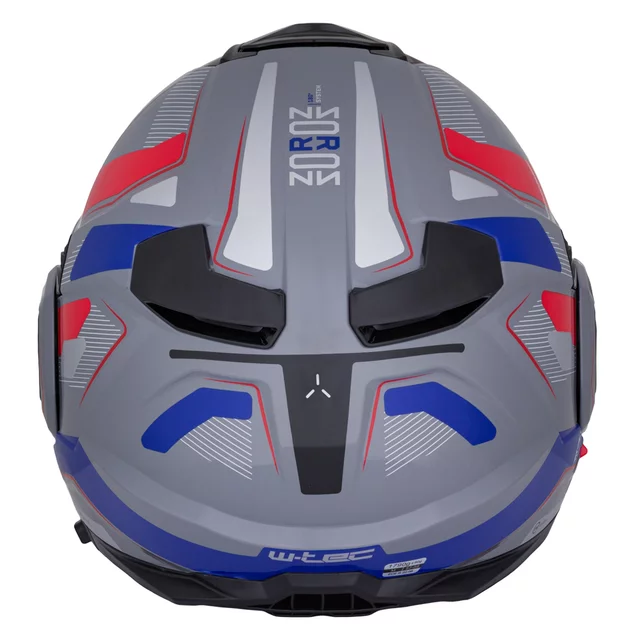 Preklopna moto čelada W-TEC Zoroz P/J - Metallic Grey