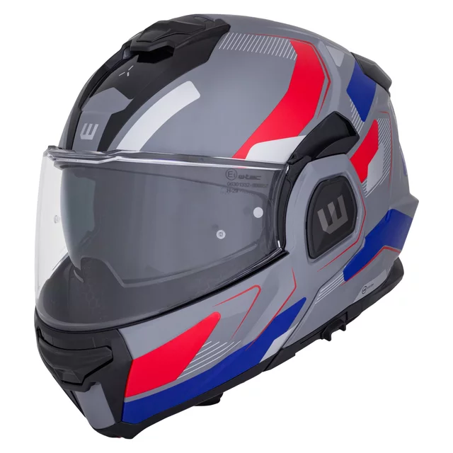 Preklopna moto čelada W-TEC Zoroz P/J - Metallic Grey
