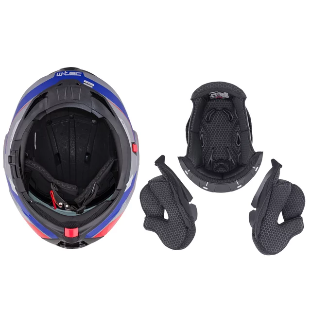 Preklopna moto čelada W-TEC Zoroz P/J - Metallic Grey