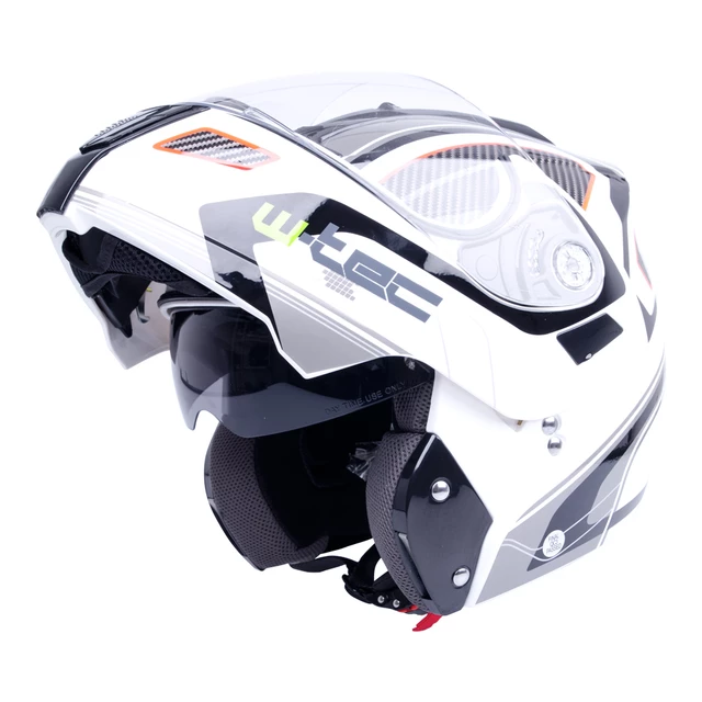 Moto čelada W-TEC NK-839 - S-Cape White Red