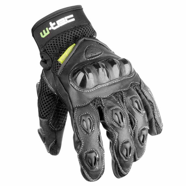 Moške moto rokavice W-TEC Amban Wala - črna - črna