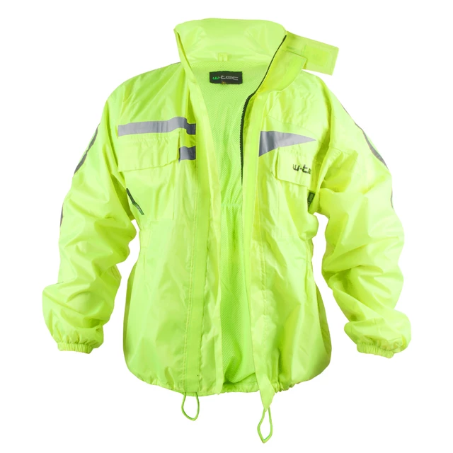 Moto dežna jakna W-TEC Rainy - fluo rumena