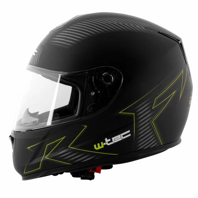 Moto čelada W-TEC V159 - Black Elementor Green - Black Elementor Green