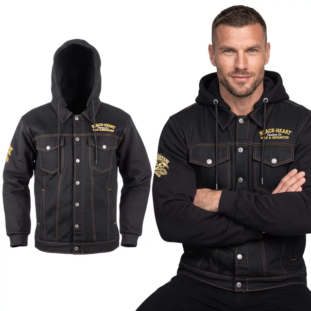 Moto bunda W-TEC Black Heart Reeftor - črna - črna