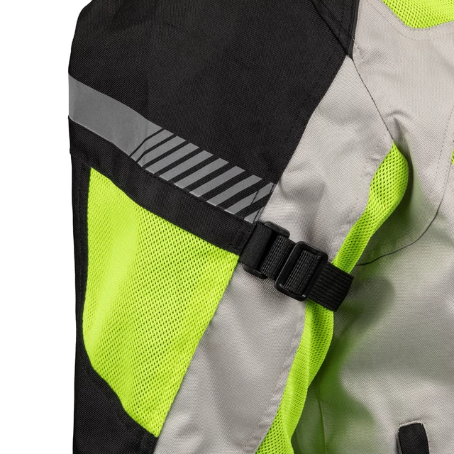 Moška poletna moto jakna W-TEC Saigair - Fluo Rumena-Siva