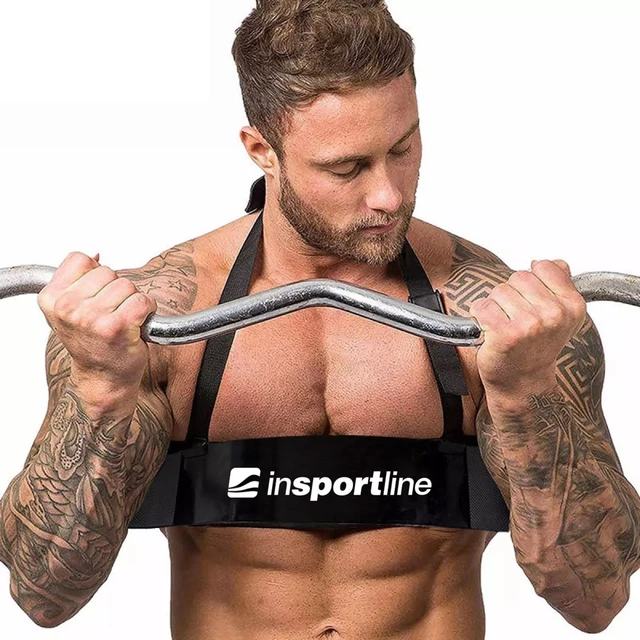 Pripomoček za krepitev bicepsa inSPORTline Bicipi - črna