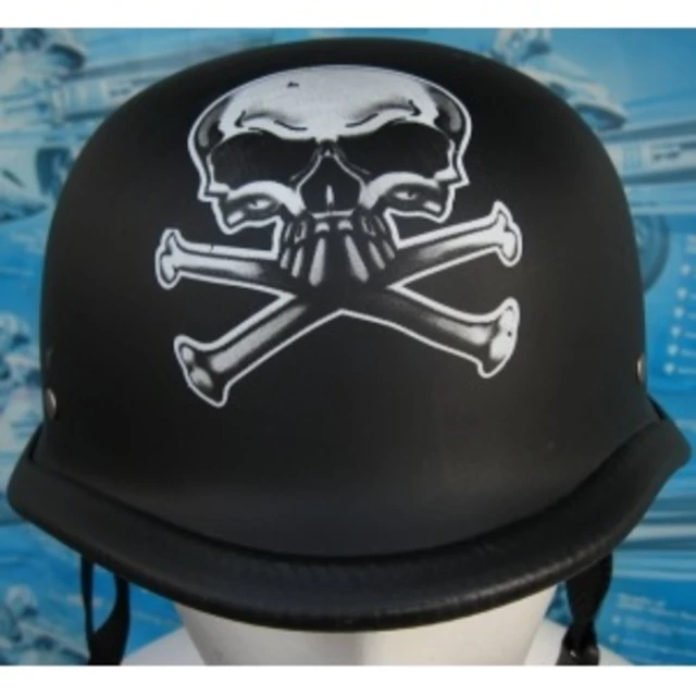Retro moto čelada Sodager Skull Head - XL (61-62)