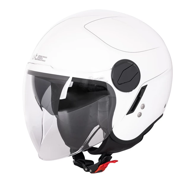 Čelada za skuter W-TEC Vernante - Rosanero - Glossy White