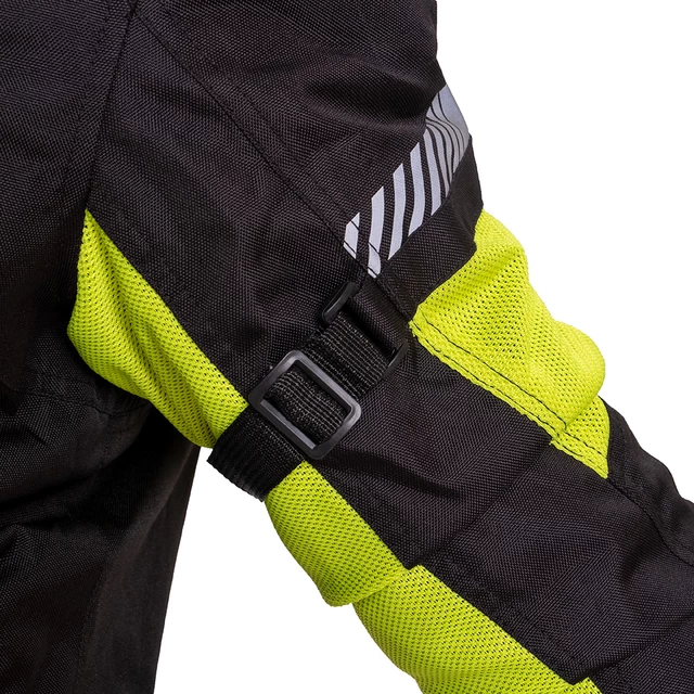 Moška poletna moto jakna W-TEC Saigair - Fluo Rumena-Siva