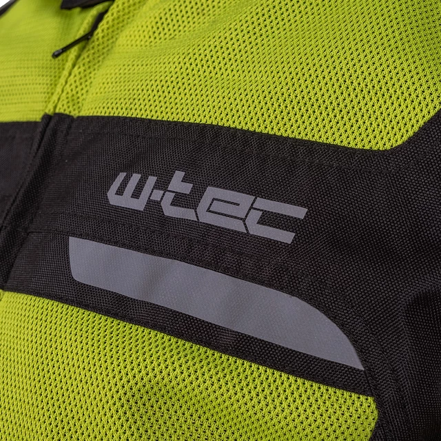 Moška poletna moto jakna W-TEC Saigair - Fluo Rumena-Siva