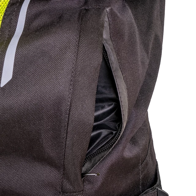 Moška poletna moto jakna W-TEC Saigair - Fluo Rumena-Siva