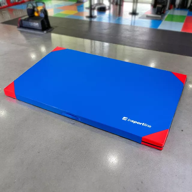 Gimnastična blazina inSPORTline Munakor T60 200x120x10 cm - modra - modra