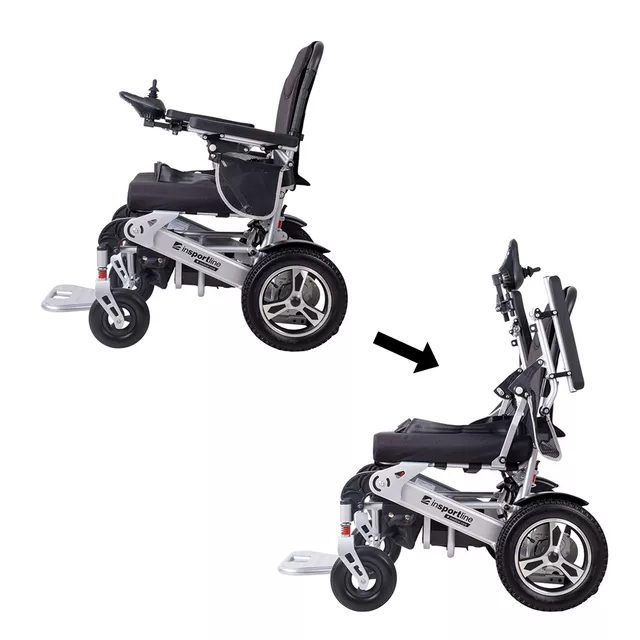 Električni invalidski voziček inSPORTline Hawkie Basic II 500W - srebrna