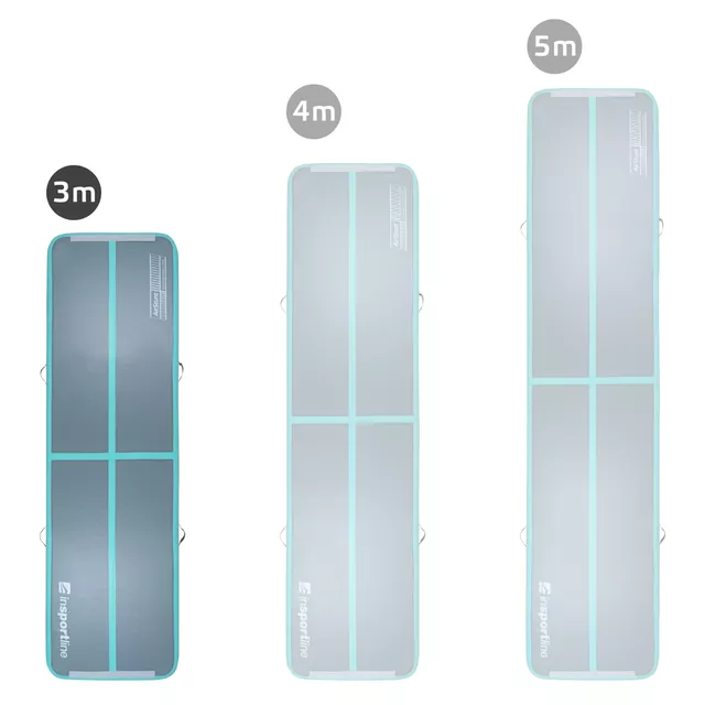 Airtrack inSPORTline Airstunt 400x100x10 cm siva