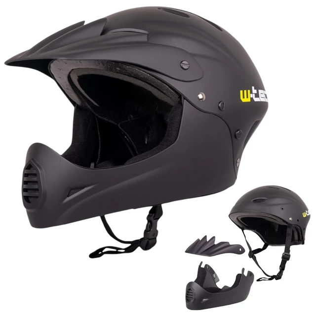 Downhill čelada W-TEC Campanero Matt Black