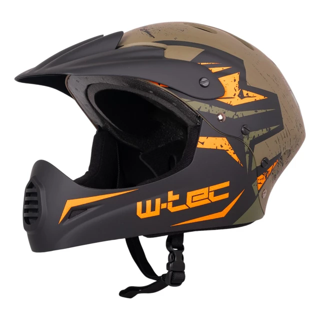 Downhill čelada W-TEC Campanero - zelena mat