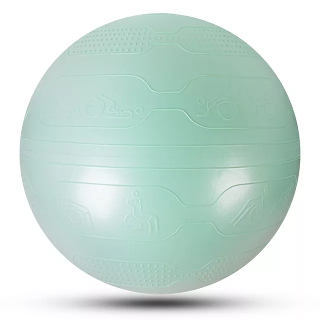 Gimnastična žoga inSPORTline Stretch Ball 75 cm - mocha mousse - mint