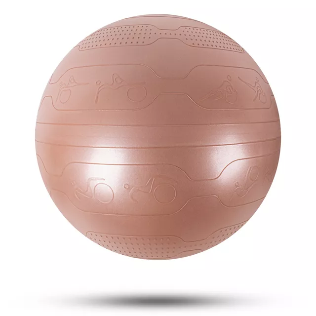 Gimnastična žoga inSPORTline Stretch Ball 55 cm - mocha mousse