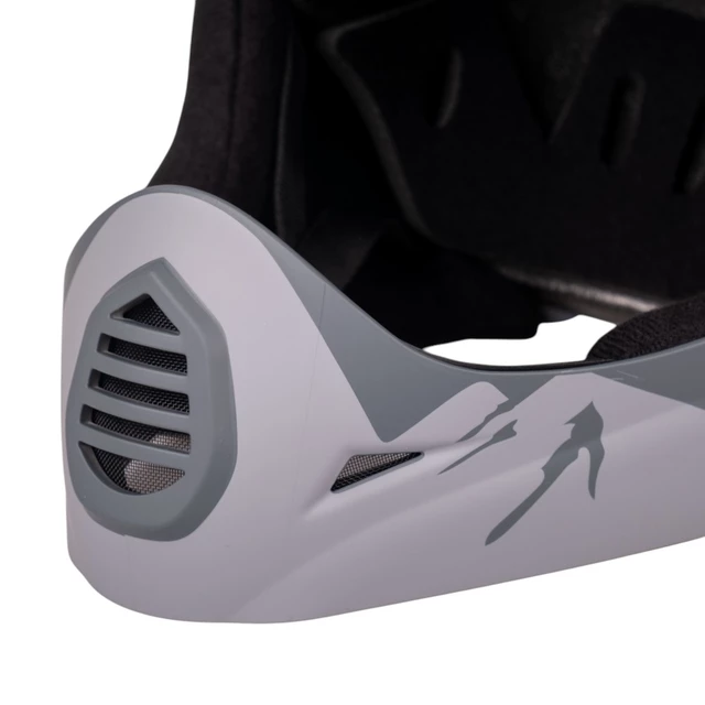 Downhill čelada W-TEC Campanero - siva mat