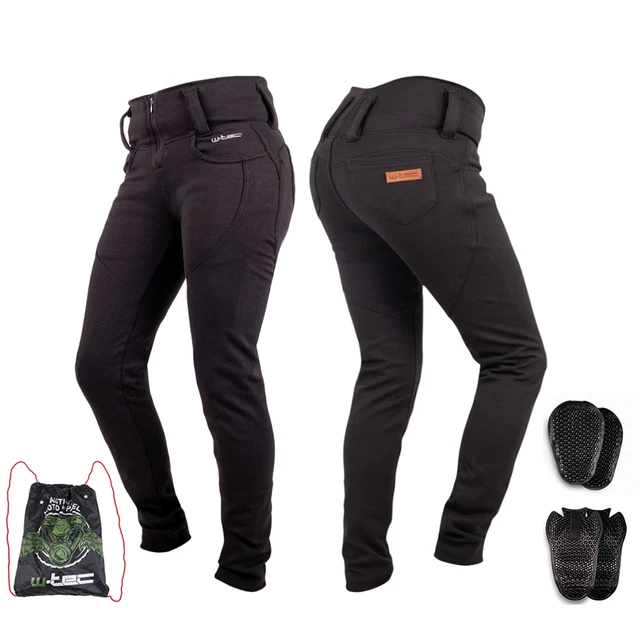 Ženske moto pajkice W-TEC Wombutta - črna - črna