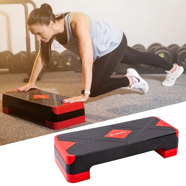 Aerobic step inSPORTline AS150 - černo-červená - černo-červená