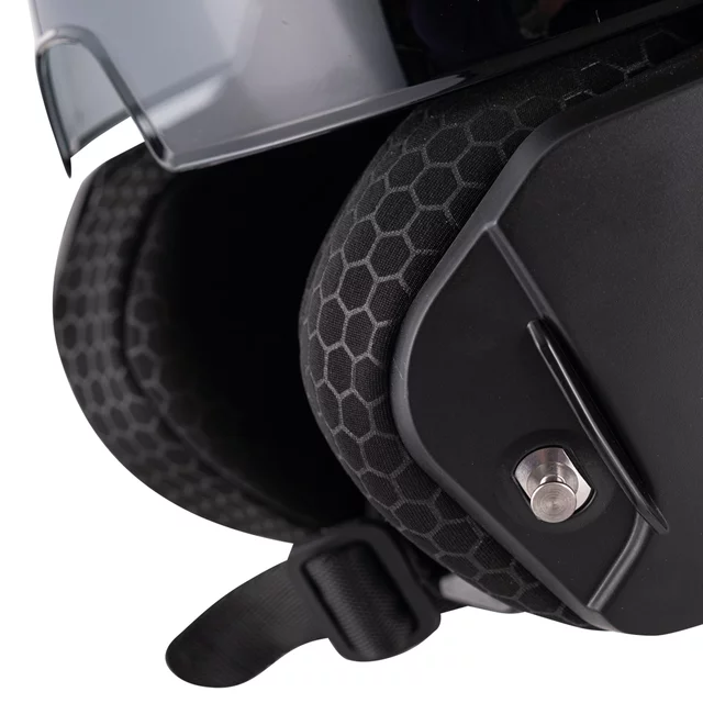 Preklopna moto čelada W-TEC Zoroz P/J - Metallic Grey