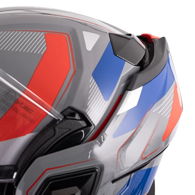 Preklopna moto čelada W-TEC Zoroz P/J - Metallic Grey