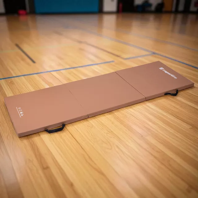 Zložljiva gimnastična blazina inSPORTline Trifold 195x90x5 cm - rdeča