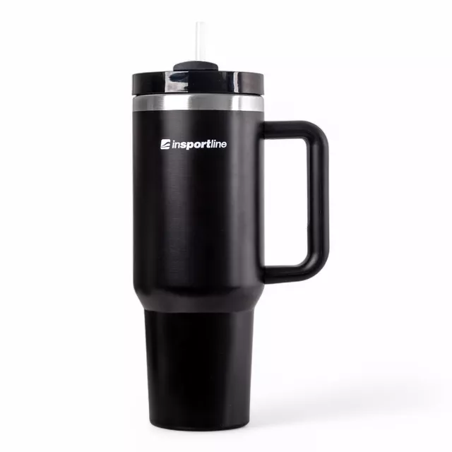 Termo skodelica inSPORTline Misakafi Tumbler 1200 ml - bež - črna