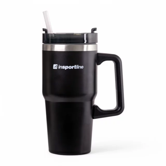 Termo skodelica inSPORTline Teasara 600 ml - bež - črna