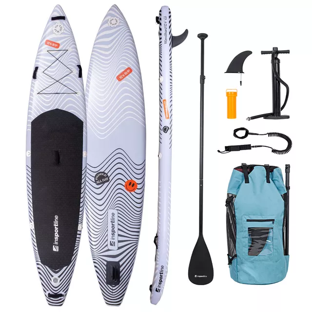 SUP Deska za veslanje z dodatki inSPORTline WaveShard 12'6"