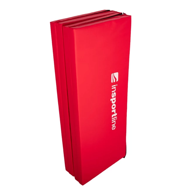 Zložljiva gimnastična podloga inSPORTline Kvadfold 200x120x5 cm - rdeča