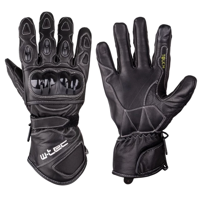 Moto rokavice W-TEC SUPREME TWG-171 - črna