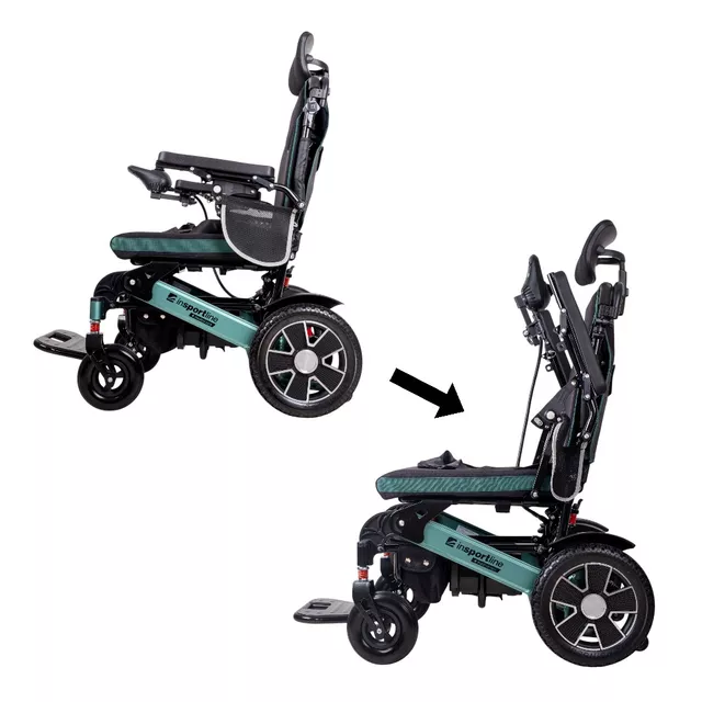 Električni invalidski voziček inSPORTline Hawkie Evo Plus II z nastavljivim naslonom 700W
