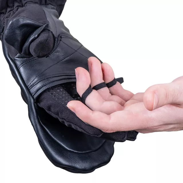 Ogrevane rokavice W-TEC HEATflip 2v1 2x2000 mAh - črna