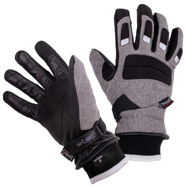 Moto rokavice W-TEC Sabresul - siva - siva