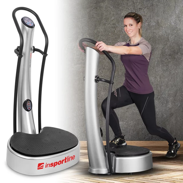 VibroGym inSPORTline Lotos - srebrna