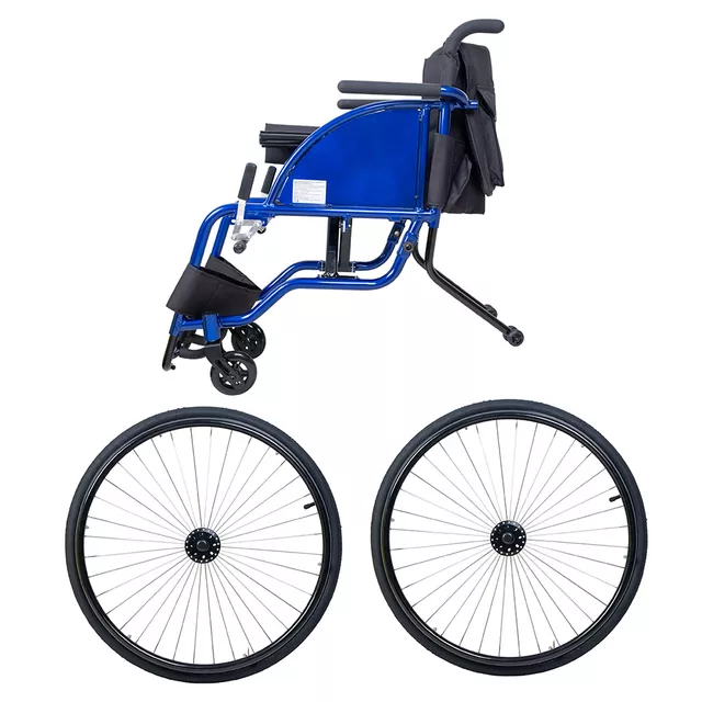 Mehanski zložljivi športni invalidski voziček inSPORTline Brenstark lightweight